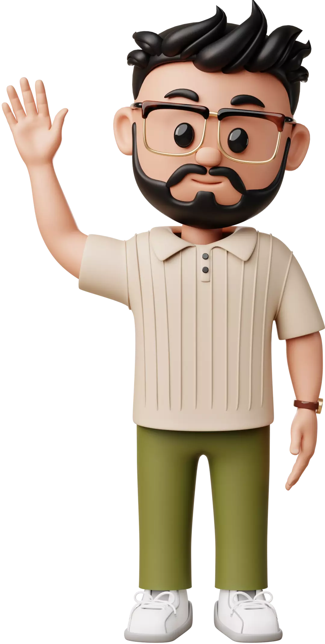 Ameer 3d avatar waving hello